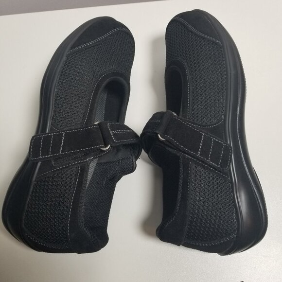 Orthofeet Women's Springfield Stretchable Black Mary Janes Shoes Sz 8 Wide - Picture 5 of 9